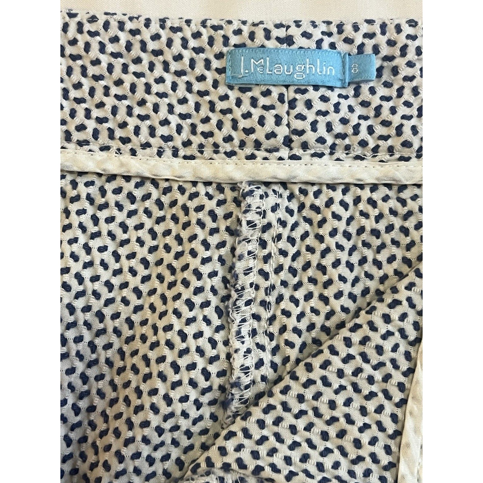 J. Mclaughlin Chino Flat Front Woman’s Pants 8 Stretch Casual Business Wear Euc — image 4 of 6